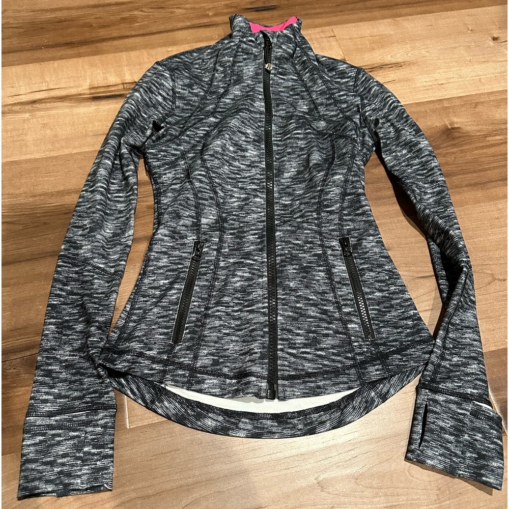 Lulu Define Jacket. Like New, Static Gray And Hot… - image 3